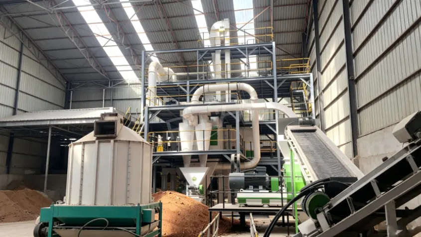 Complete pig livestock feed production line plant installed in Zimbabwe, automatic animal feed mill equipment